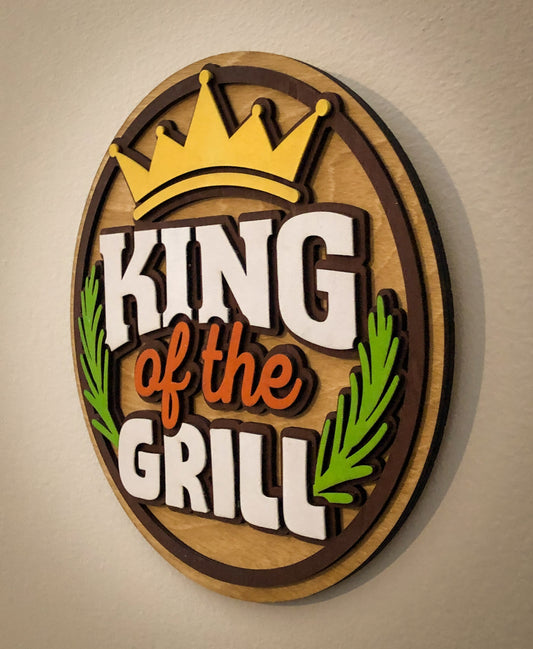 King of the Grill Sign