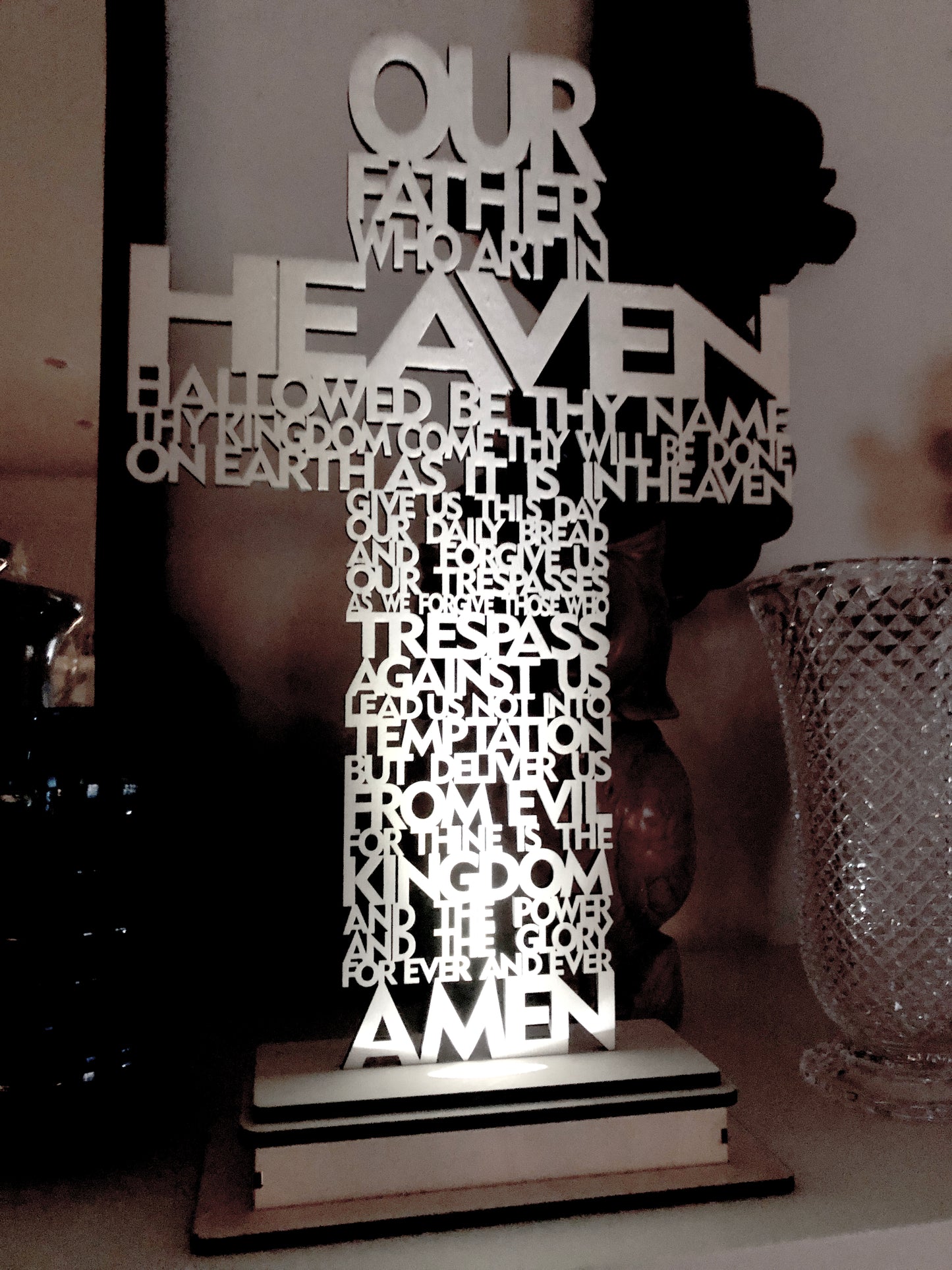 Lord's Prayer Cross (Lighted)