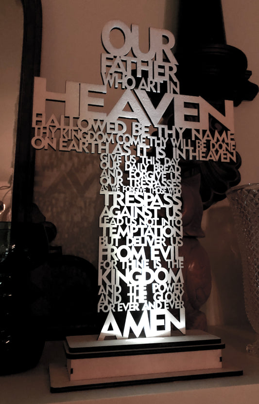 Lord's Prayer Cross (Lighted)