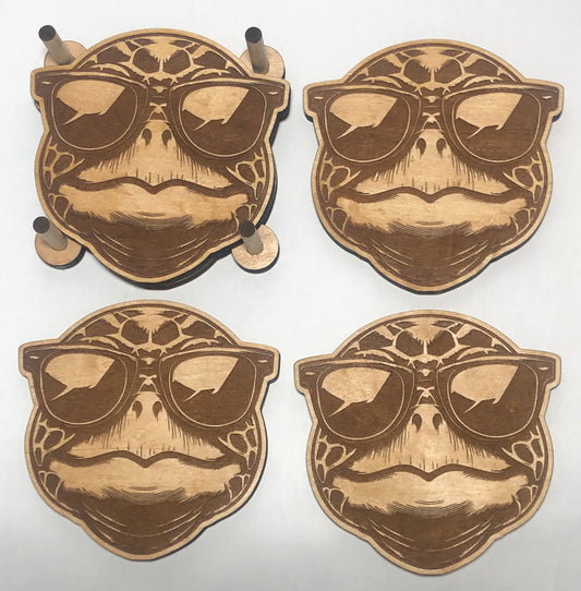 Sea Turtle Head Coasters