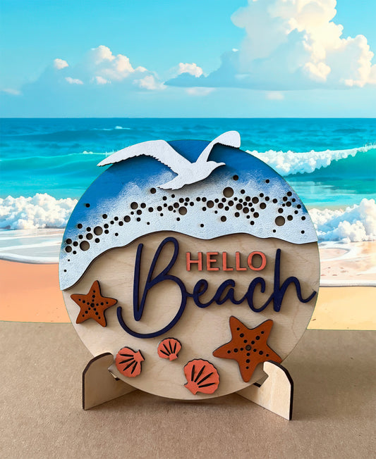 Bookshelf Signs - Beach Theme