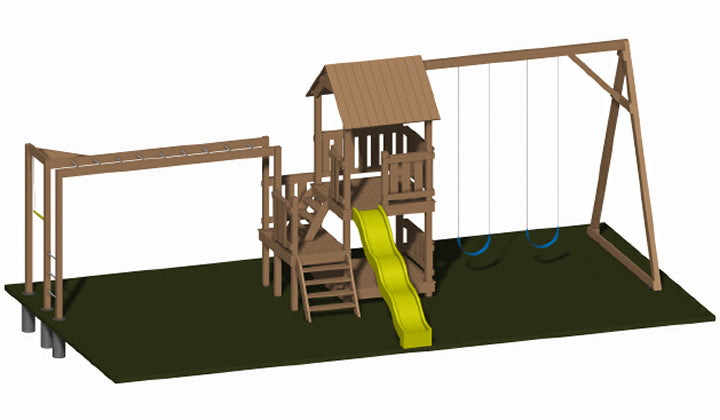 Ultimate play center 3D model view
