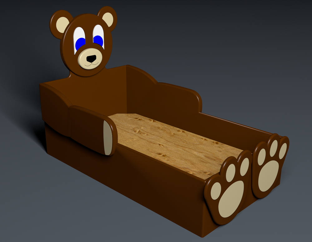 Tedd E. Bed for crib size mattress