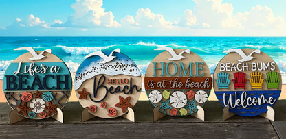 Bookshelf Signs - Beach Theme
