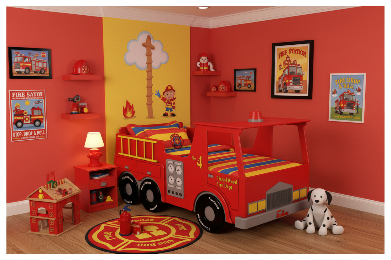 Fire Truck Bed Woodworking Plans