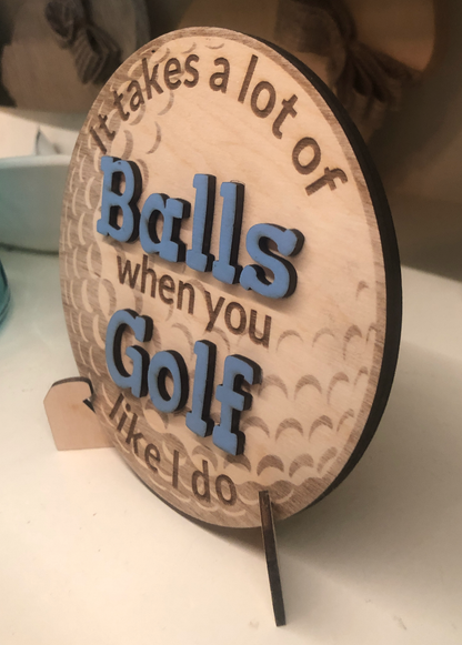 Shelf Signs - Golf Theme