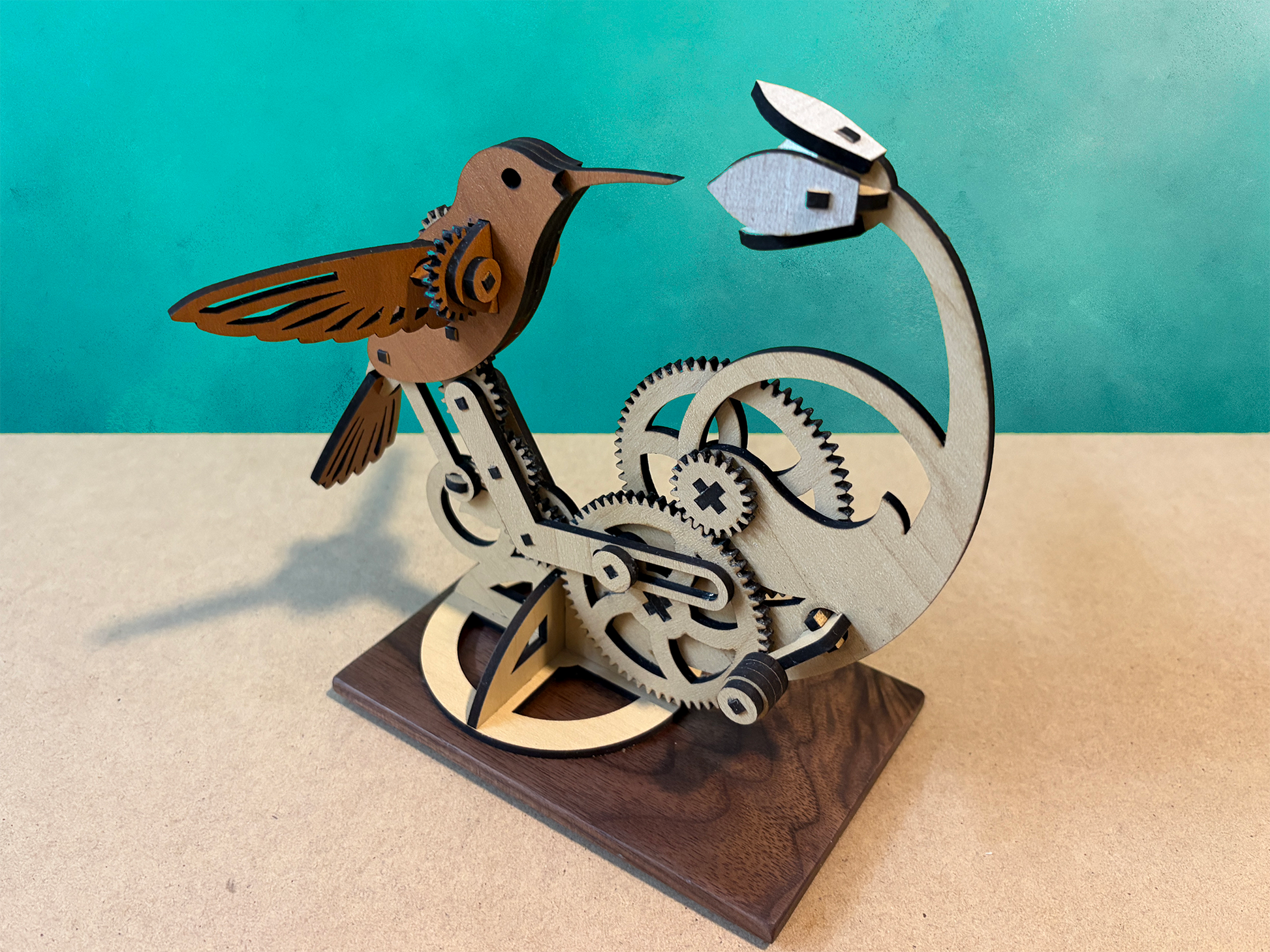Kinetic Art Hummingbird right view
