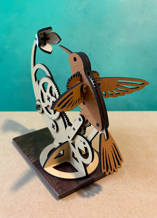 Kinetic Art Hummingbird back view