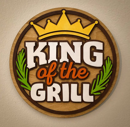 King of the Grill Sign