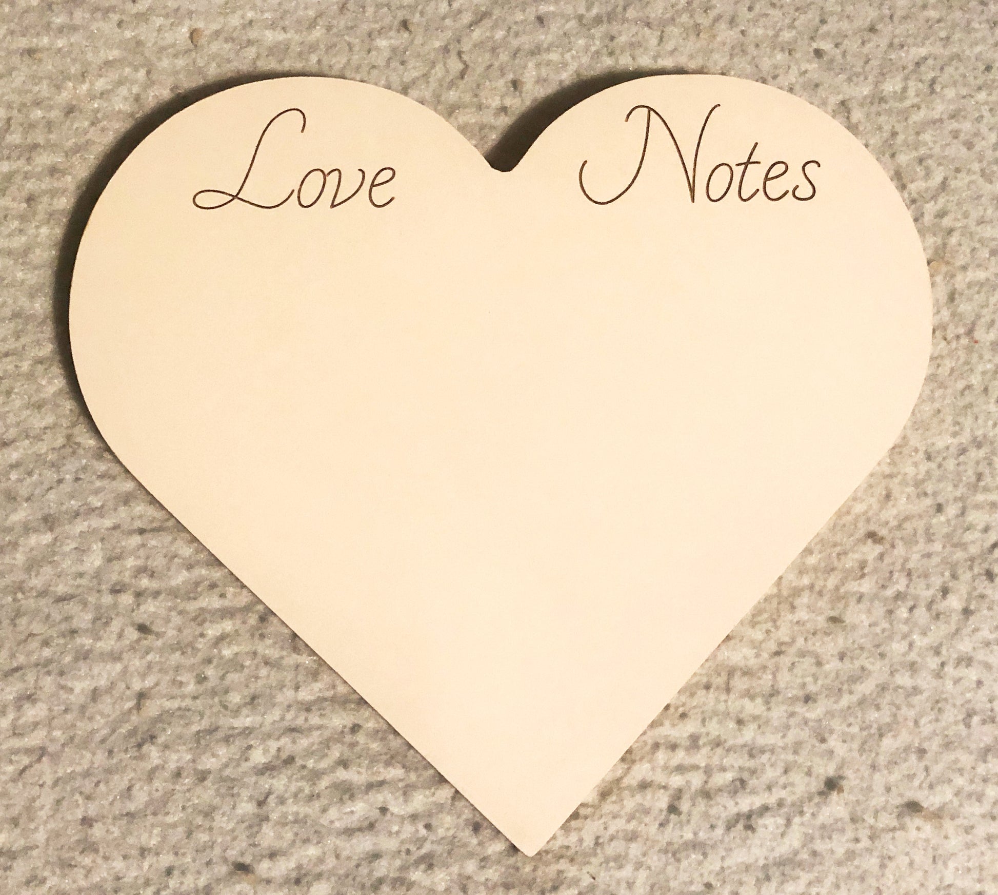 Heart shaped love Notes Message Board