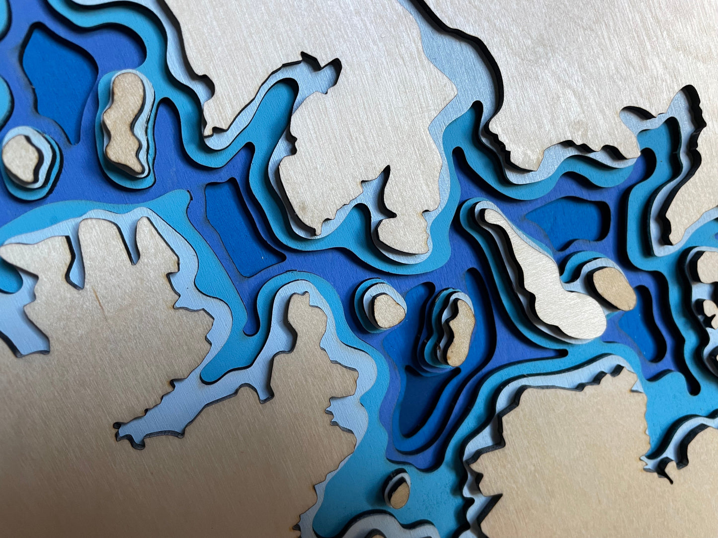 6 Layer Lake Map - Percy Priest Lake, Tennessee