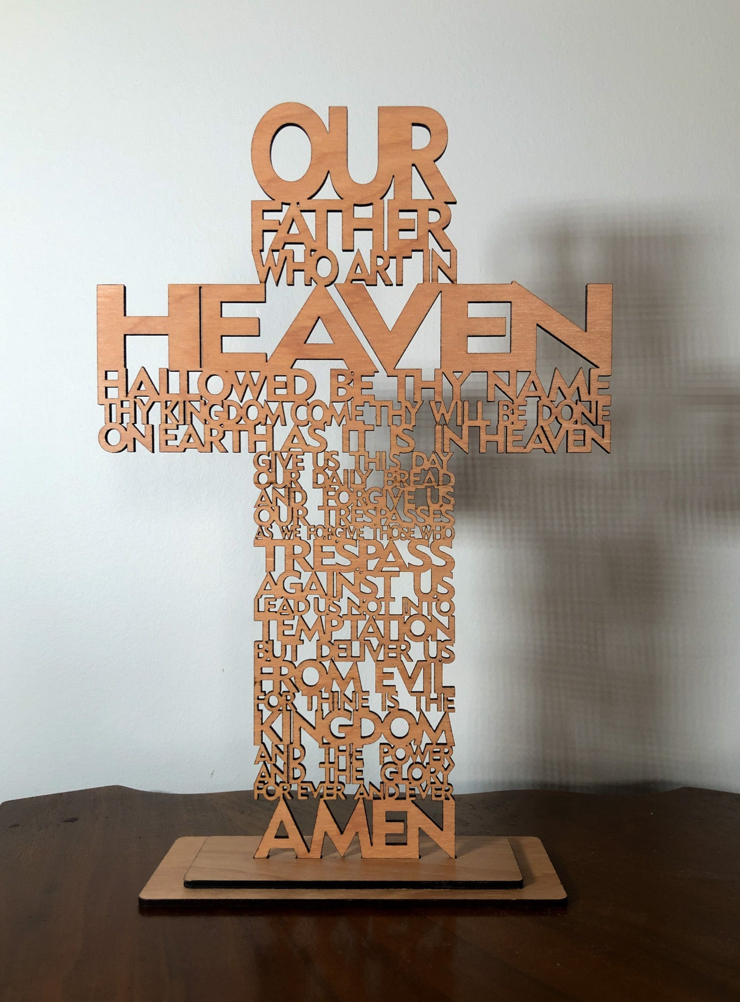 Lord's Prayer Cross – GS Designs Woodworking