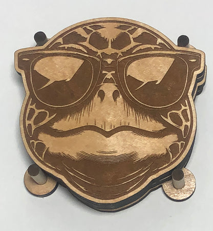 Sea Turtle Head Coasters