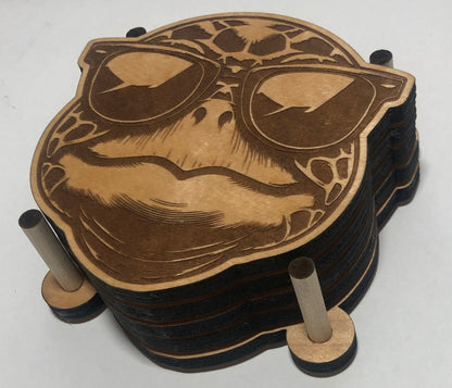 Sea Turtle Head Coasters