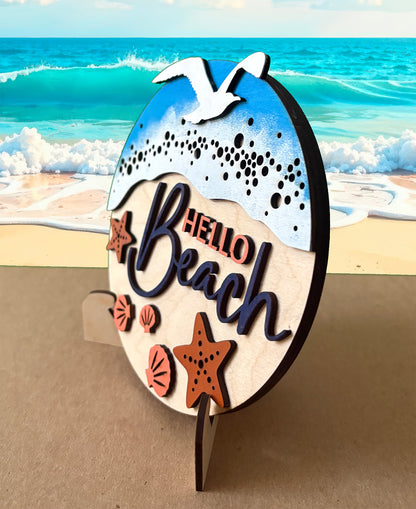 Bookshelf Signs - Beach Theme