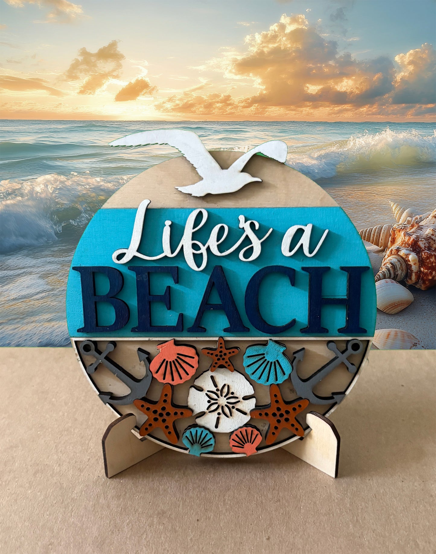 Bookshelf Signs - Beach Theme
