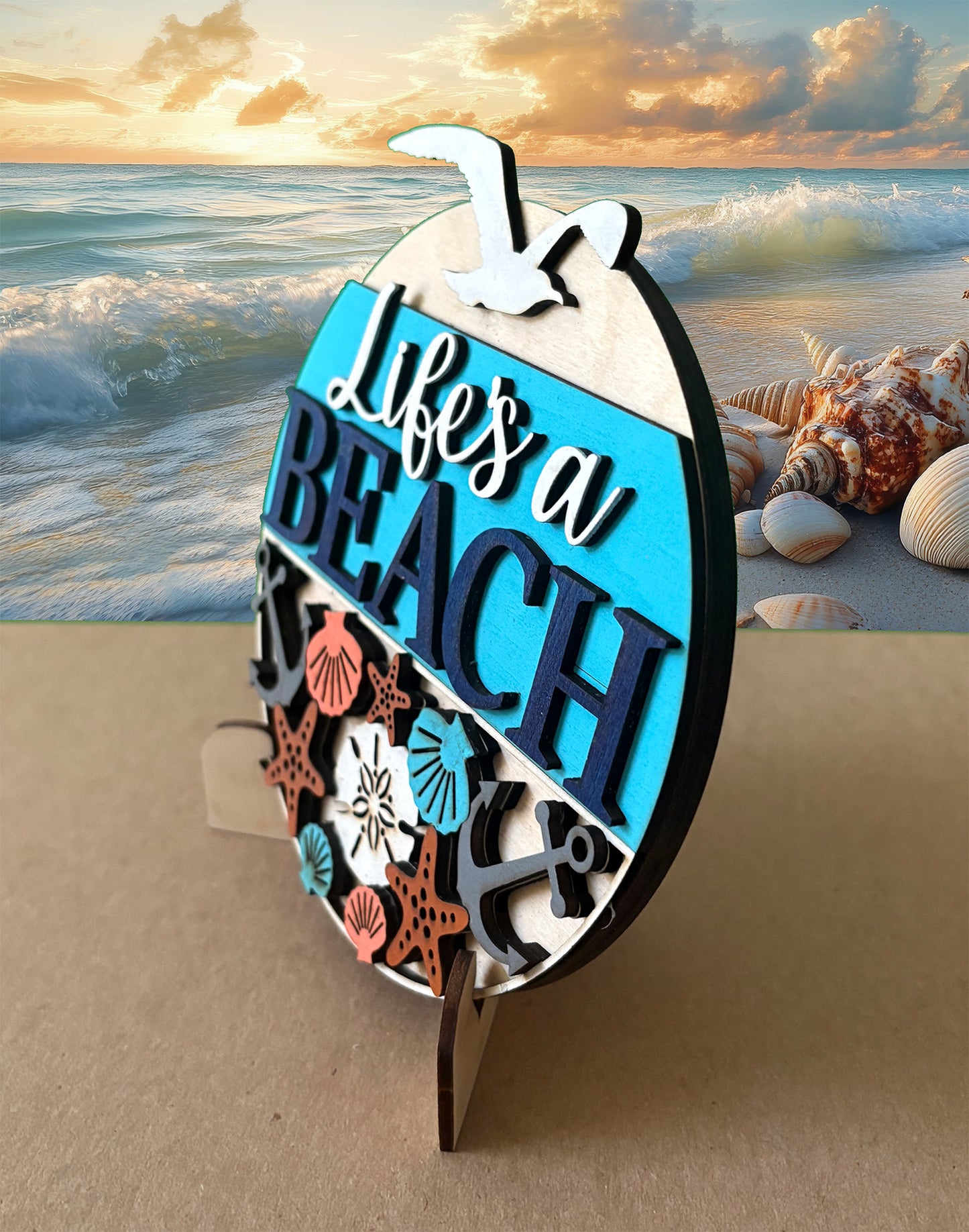 Bookshelf Signs - Beach Theme