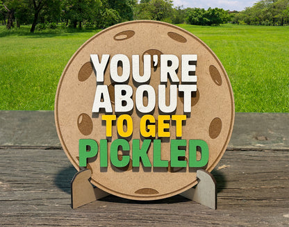 Bookshelf Signs - Pickleball Theme
