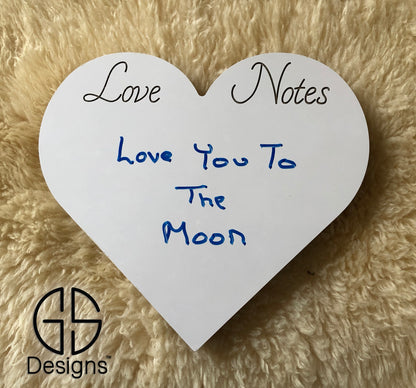 Heart shaped love Notes Message Board