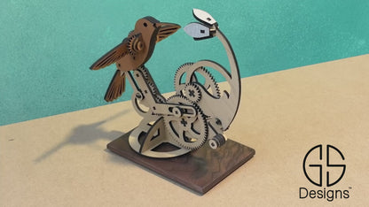 Kinetic Art Hummingbird video of action